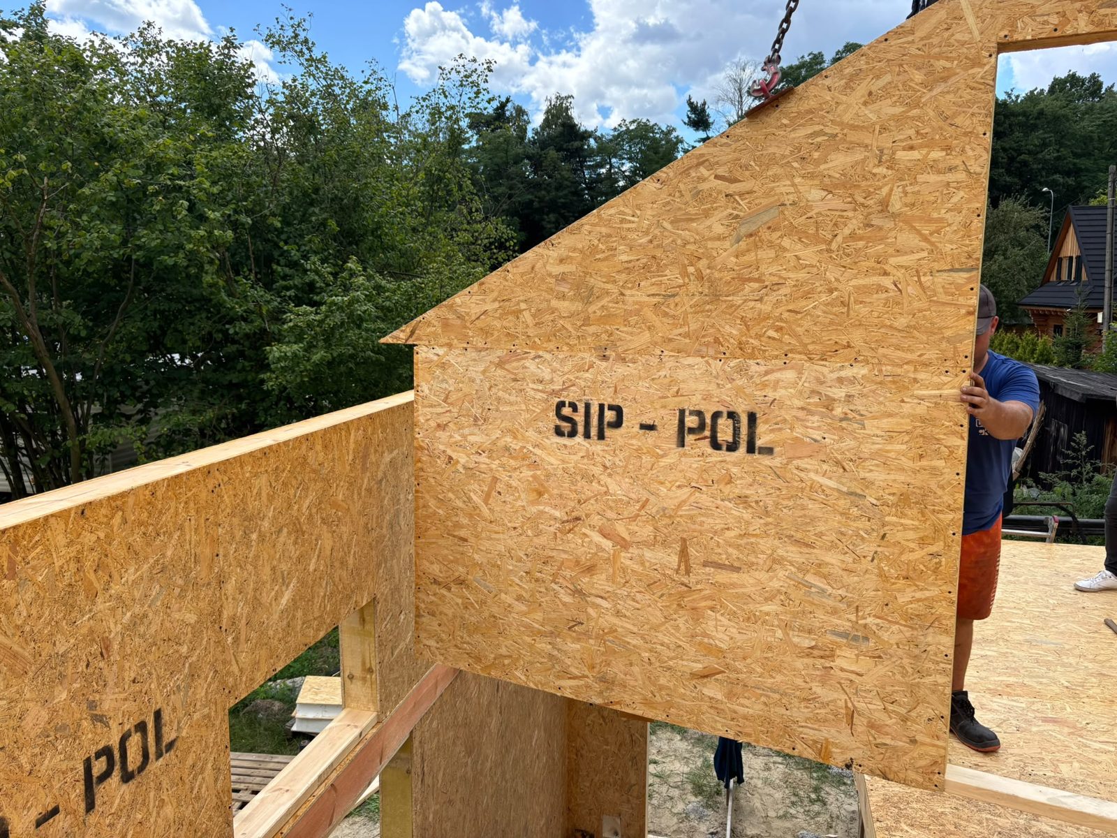 Panel SIP-POL na budowie